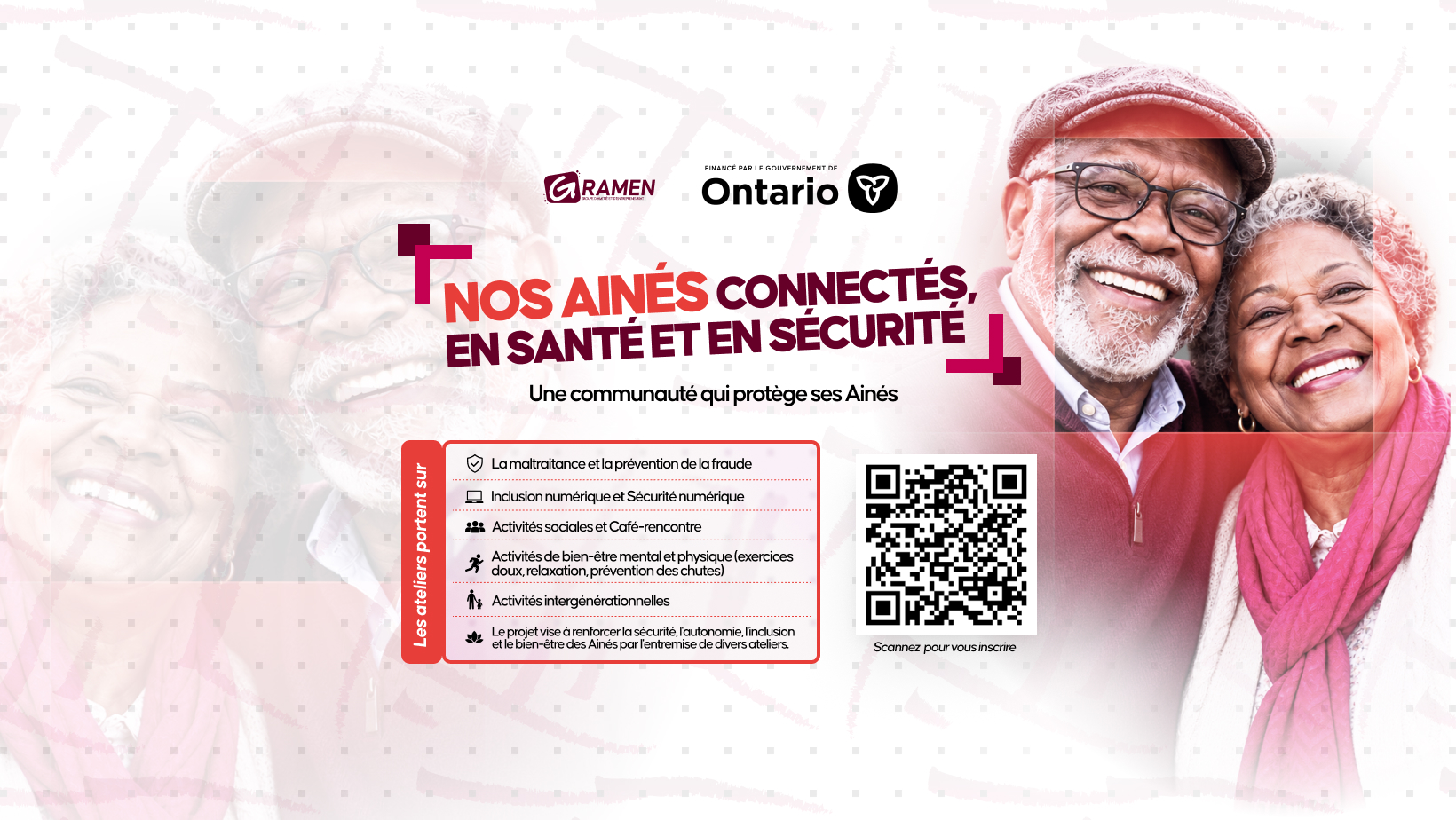 Nos aînés connectés, en santé et en sécurité : GRAMEN lance une nouvelle série d’ateliers